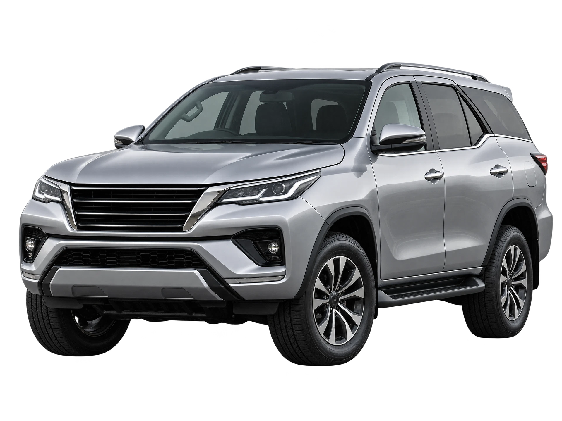 รถ SUV สีเงินสำหรับ 1–4 ท่าน